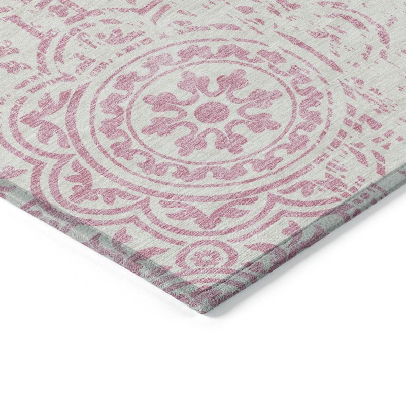 Tapis ivoire rond intérieur lavable 8 'Medallion