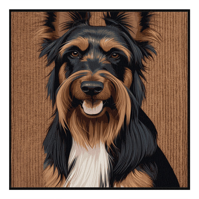  Tapis lavable pour chiens belges Tervuren, Carré 4 pi