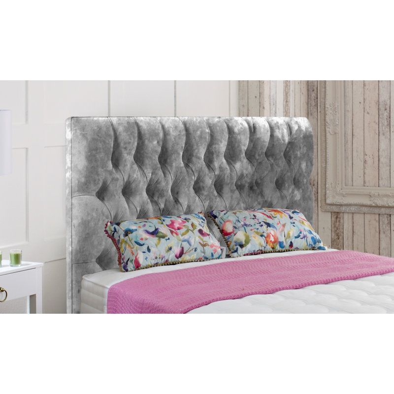 Westbrook Upholstered Headboard, Small Single, Grey