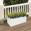 Grande boîte à fleurs extérieure en acier 38 po x 15 po x 15 po avec drainage épissé-911939586