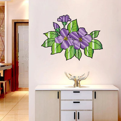 Plants & Flowers Non-Wall Damaging Wall Decal