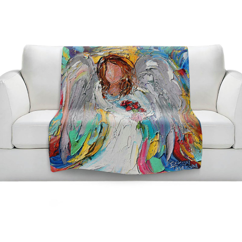 Hand Woven Throw Blanket, 68" W x 80" L