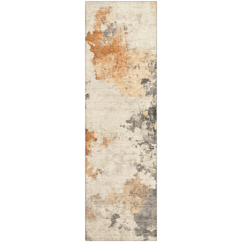 Premium Machine Washable Dockside AMF1803 Modern Rug, Runner 2'3" x 7'6"