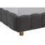 Structure de lit plateforme moderne grand lit, lit tapissier en tissu à profil bas, gris-1214622640