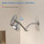4 Inch Wall Mount Adjustable Extension Shower Arm Replacement Shower Arm with Flange for Shower Head-103516103