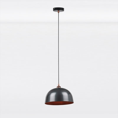 Wedemeyer 1 - Light Nickel Dome Pendant