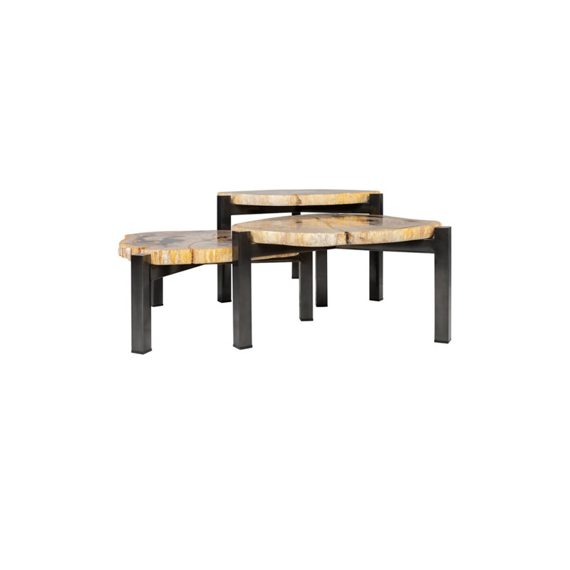 Solid Wood Top Nesting Coffee Table