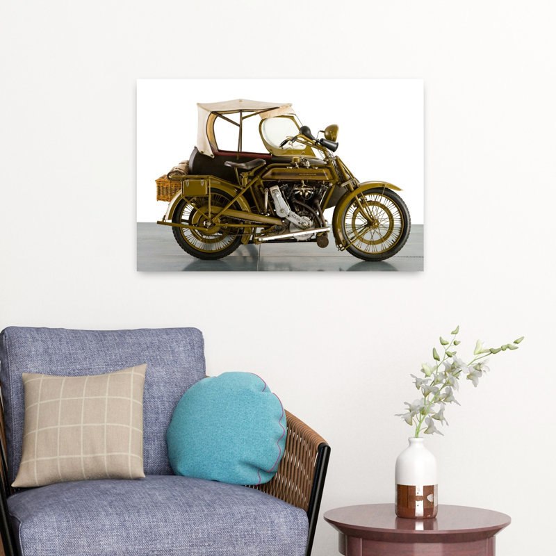 1915 Motosacoche 996Cc Combinaison de motocyclette, paysage abstrait classique, art mural, H 16 po x l 24 po