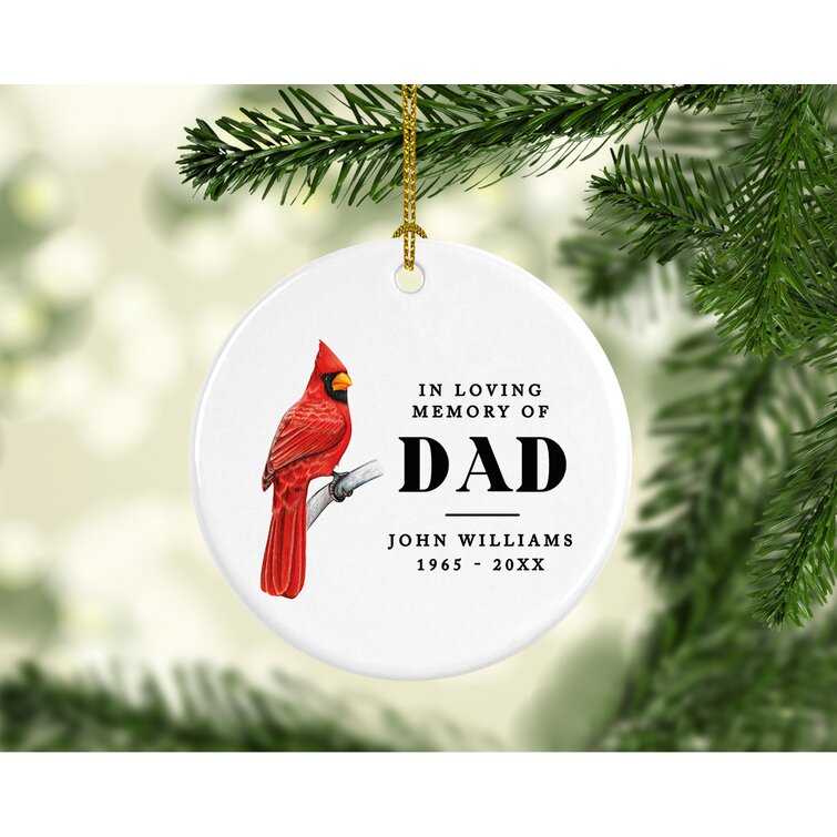 in Loving Memory of Dad Holiday Shaped Ornament The Holiday Aisle