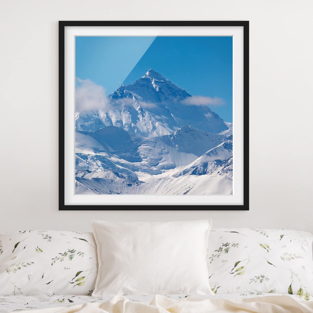 Gerahmtes Poster Mount Everest