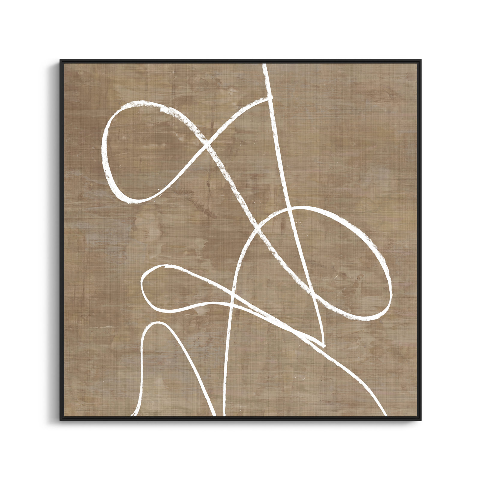 Catana "Swooping Lines" Print, 46.5" H x 46.5" W, Black