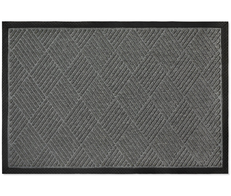 Paillasson Zoeey, L 36 po x L 60 po, Gris
