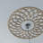 24"OD x 8 1/4"ID x 1/4"T Cannes Wood Fretwork Pierced Ceiling Medallion, Hickory-63411901-63411904