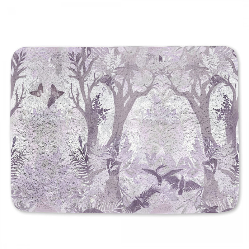 Décoration de salle de bain Fantasy Forest, L 21 po x L 34 po