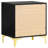 Gold Two-Drawer Rectangular Nightstand-312938346