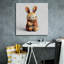  «Kn tricot Baby Bunny» par Ann Klee, art mural sur toile, 26 po x 26 po