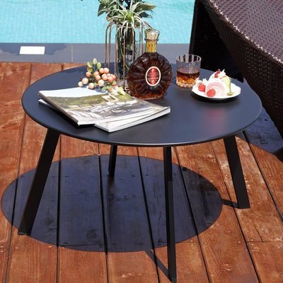 Badarish Round 70Cm L Outdoor Side Table