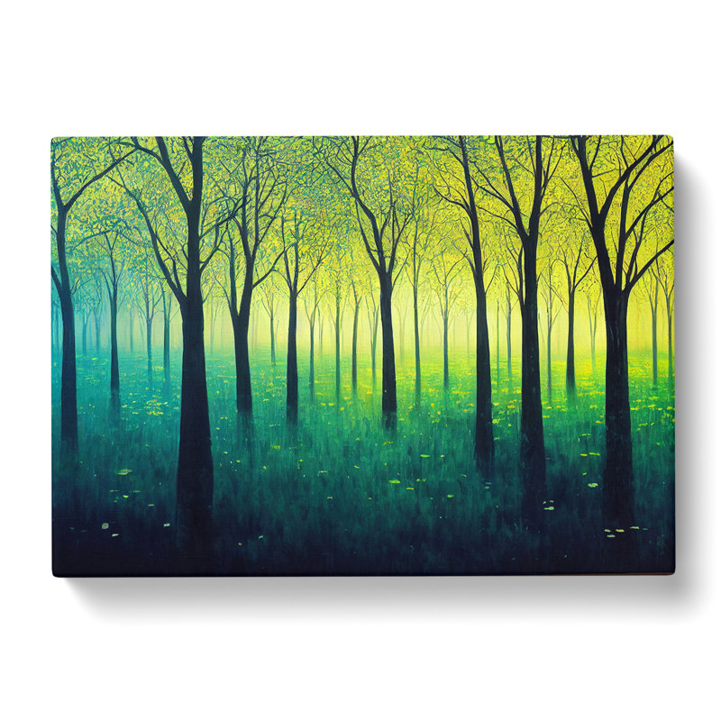Spring Forest Painted Vol.3 - Wrapped Canvas, 40cm H x 60cm W x 3cm D
