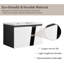 Meuble-lavabo simple avec plateau en pierre 32,17 po Kerrilee