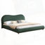 Très grand lit plateforme tapissier, tête de lit courbée en chenille, capacité de 800 lb, aucun sommier requis, assemblage facile-1718756074-1718756075
