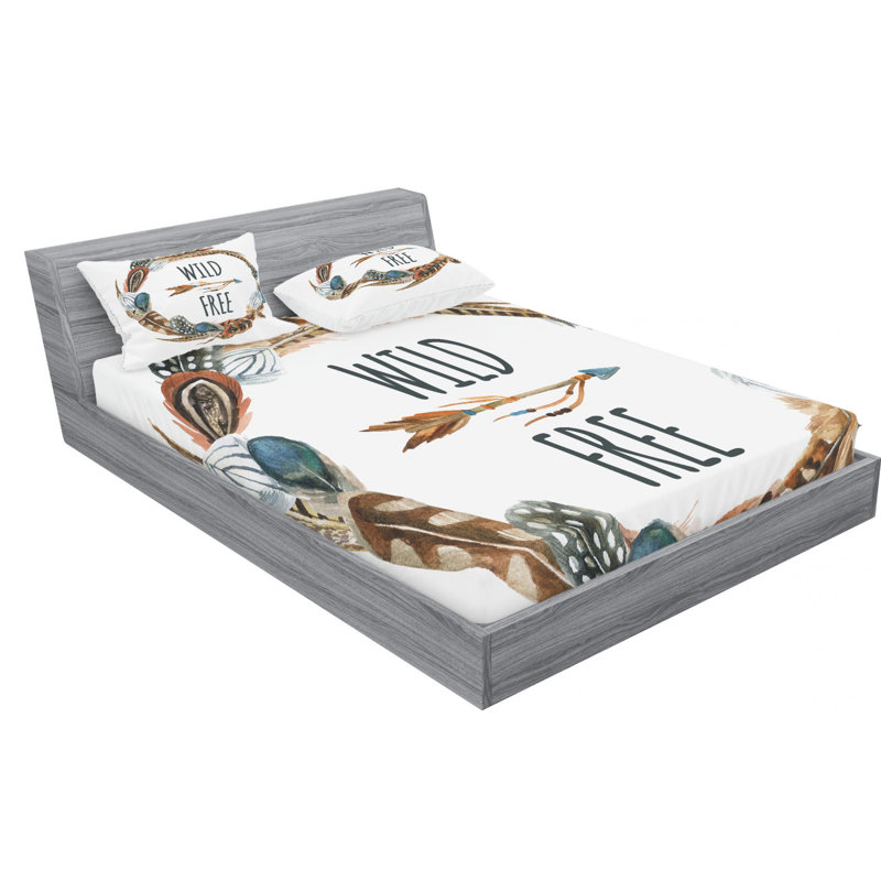 Microfiber Sheet Set, Queen Sheet Set with Fitted Sheet