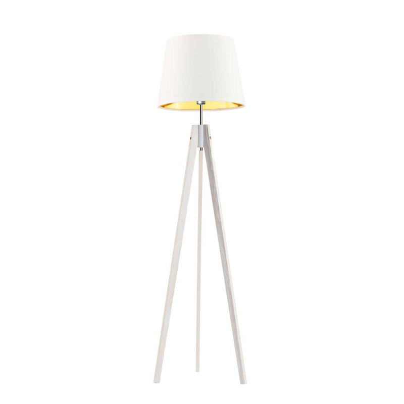 Bert 149cm Tripod Floor Lamp, White, White