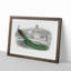 Admiring a Peacock - Framed Print-55683054-55683057