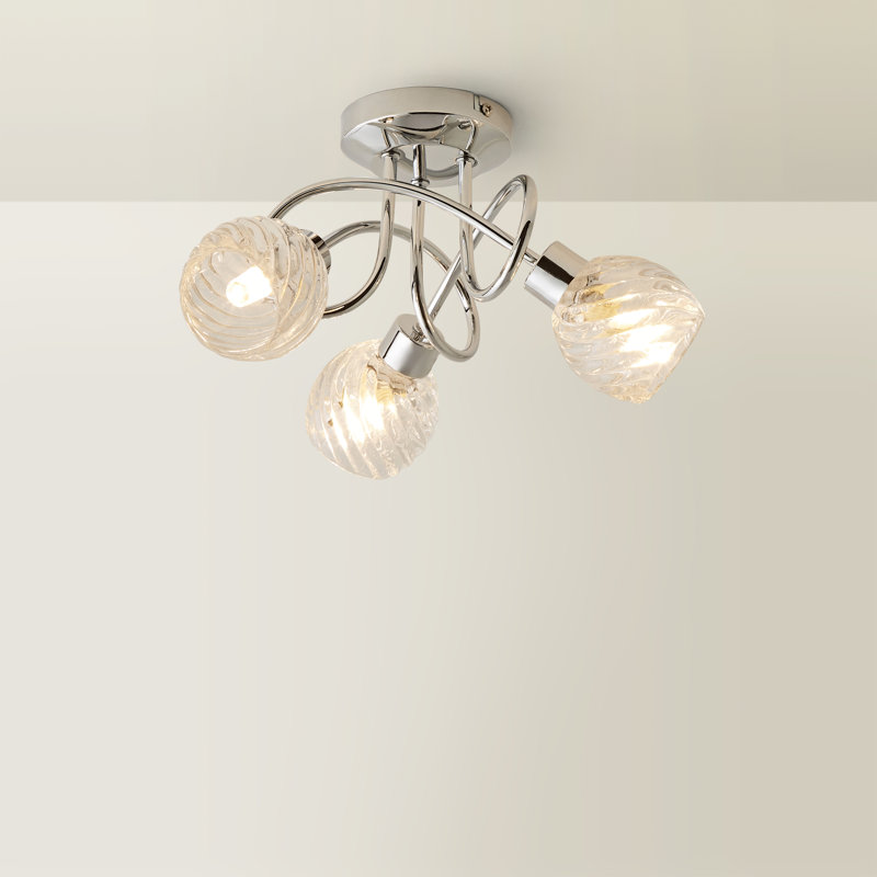 Donelson Glass Semi Flush Mount