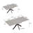 Helsel 62.4"-78.15" Extendable Dining Table with X-Legs-1000223900