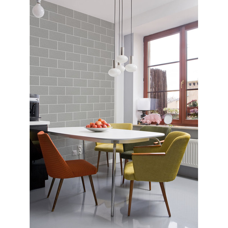 London 10.05m x 53cm Wallpaper Roll, Grey Mist
