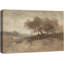 «Sepia Tree Reflection Lakeside», reproduction d'art sur toile encadrée, impression sur toile-1369099740-1369099741