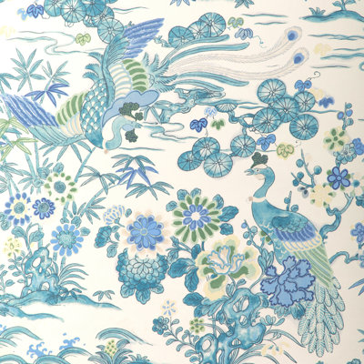 Garden Walk Sakura Toile Wood Pulp Blend Pretrimmed Roll