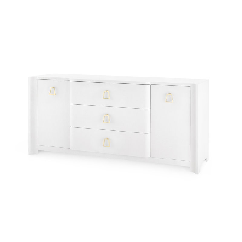 Audrey 71'' W Sideboard, White, Bronze, No