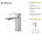 7.11" CUPC Certified Single Handle Bathroom Sink Faucet-110712725