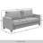 Velvet Upholstered Sofa-2075073486