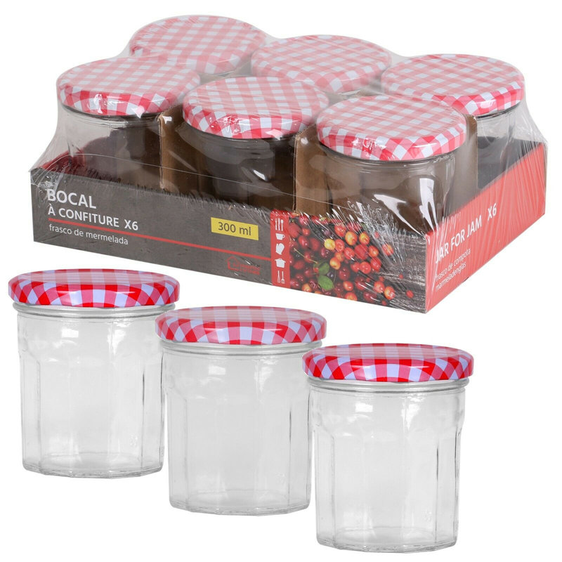 Glass Preserving Jars - Set of 6