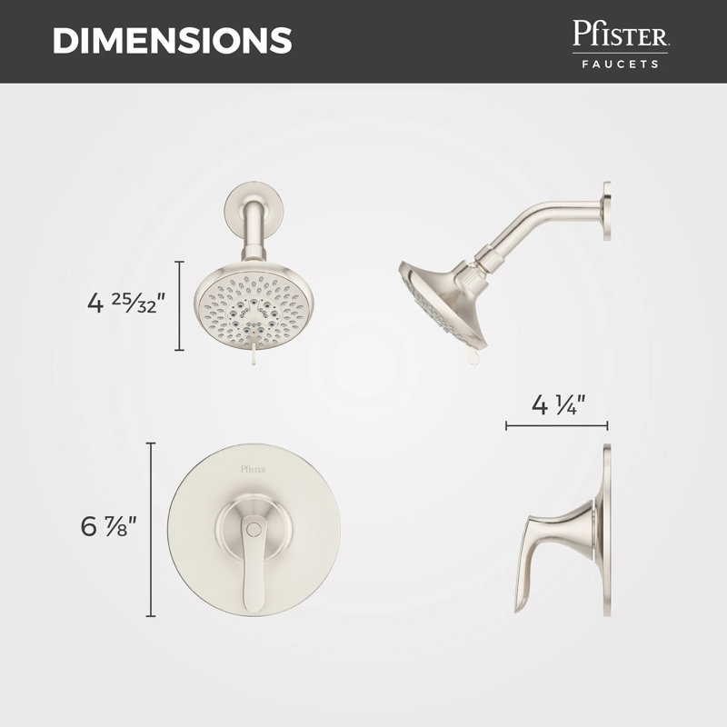 Weller Dual Function Shower Faucet, Brushed Nickel