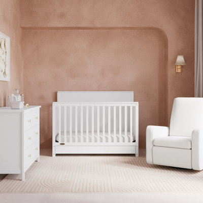 Sasha 5-In-1 Convertible Crib With Drawer