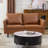 58.2''W  Faux Leather Living Room Loveseat-87210655