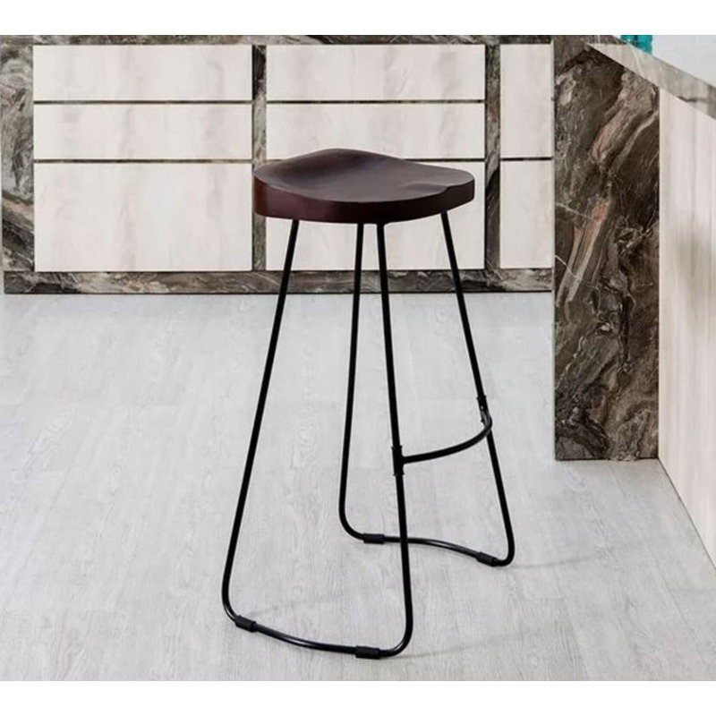 Tabouret de comptoir Safari, Brun