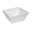 White 10" Square Melamine Bowl
