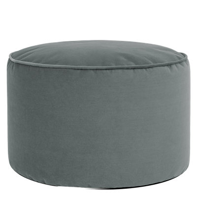 Milano 55Cm Wide Velvet Round Pouffe Ottoman