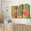«Tropical Flamingo», 3 pièces sur toile-98562159