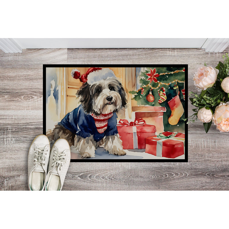 Jenilca Non-Slip Christmas Doormat, 18" W x 27" L