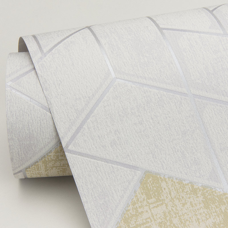 Granada 10.06m x 52.07cm Textured Paste the Wall Wallpaper Roll, Silver