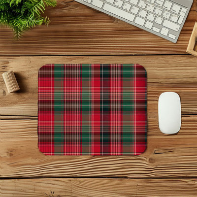 Plaid Pattern VII Modern Gaming Cute Office Laptop Desk Pad Gift Mat Square Rectangle Non-Slip Mousepad
