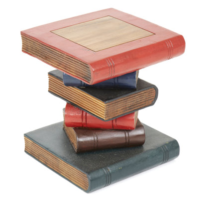 Bookstack Solid Wood End Table