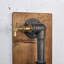 Lampe murale élégante en bois massif, 15,7 x 5,5 x 6,3 pouces | Interrupteur marche / arrêt sur câble, douille E27 de 200 W maximum | Noir élégant et finition naturelle | Parfait pour le salon, la chambre à coucher ou le bureau, durable et fonctionnel-106854194