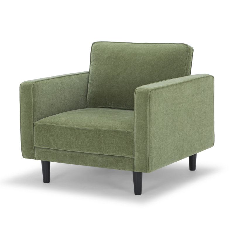 Curt Upholstered Armchair, Forest Performance Velvet