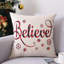  Housse de coussin en lin imprimé